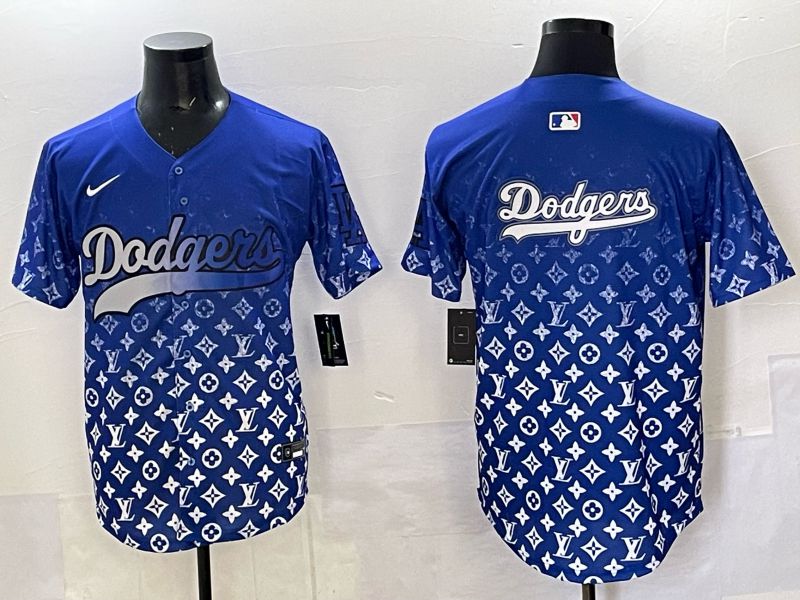 Men Los Angeles Dodgers Blank Blue Nike 2025 MLB jersey 07